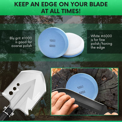 Pathway North Survival Shovel Stainless Steel Folding Multi-Tool Survival Flashlight – Equipment for Outdoor With Self Defense Hiking Stick Hunting Emergency Survival Kit For Backpacking, Camping Gear