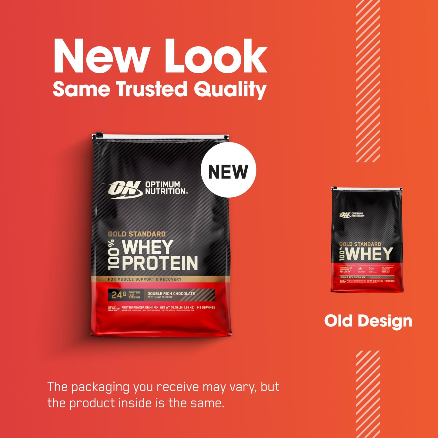 Optimum Nutrition Gold Standard 100% Whey Protein Powder, Double Rich Chocolate 10 Pound (Packaging May Vary)