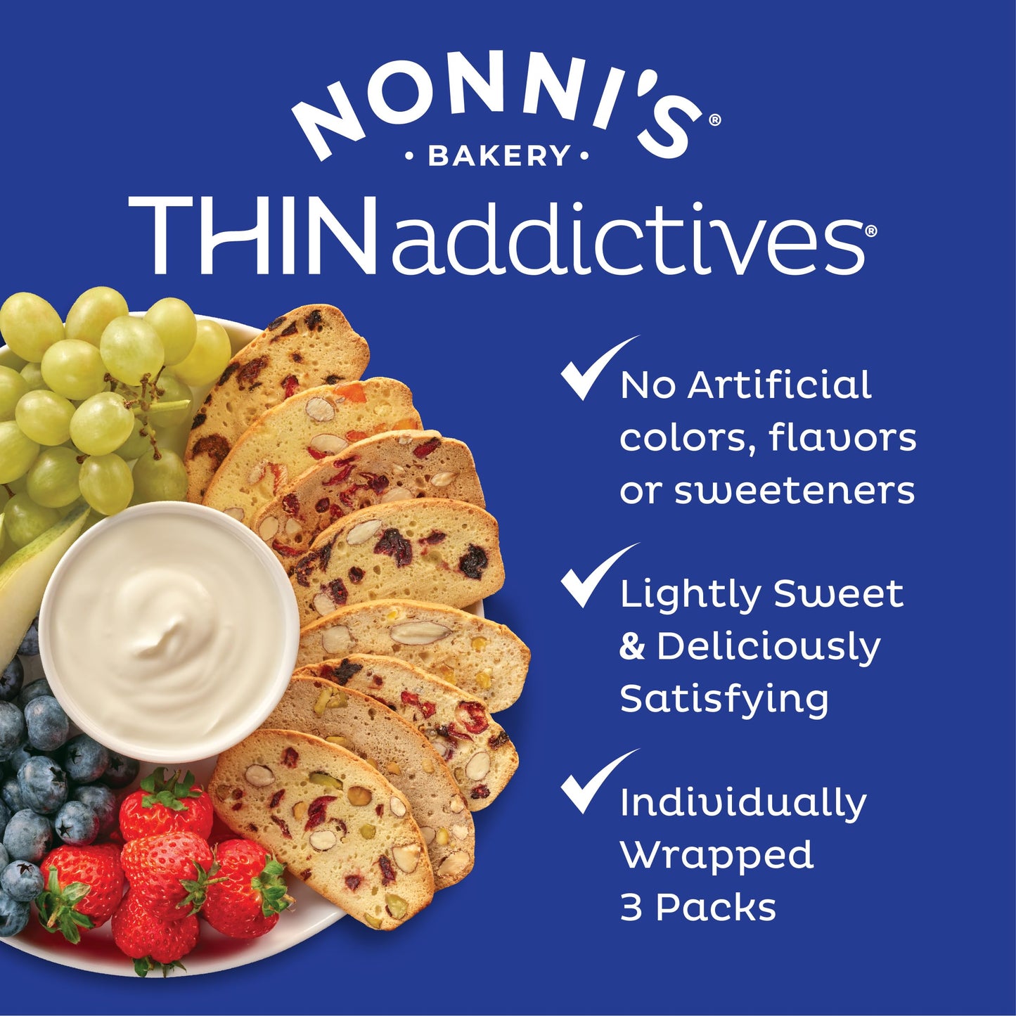 Nonni's, Thin addictives Pistachio Almond Crisps, 4.4 Ounce
