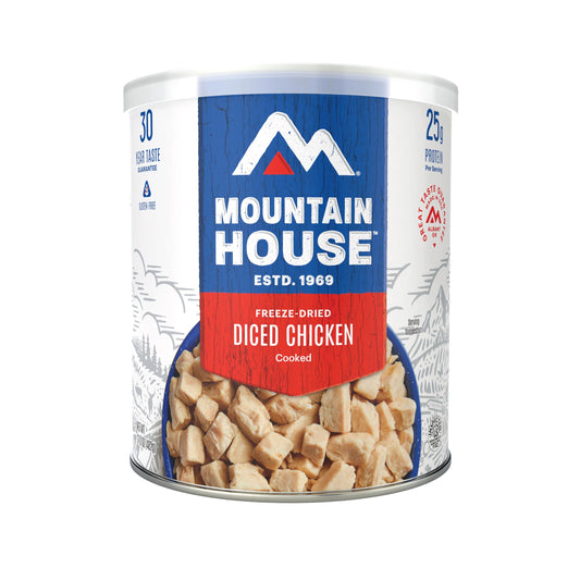 Mountain House Diced Chicken #10 Can Freeze Dried Survival & Emergency Food Gluten-Free 14 Servings