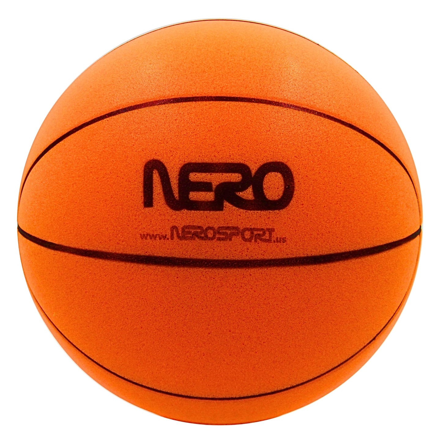NERO SPORT Ninja Silent Basketball- Soft Foam Indoor Basketball Size 3 (7 inches) | Soundless for Quiet Dribbling and Indoor Training (Ball in Bag)