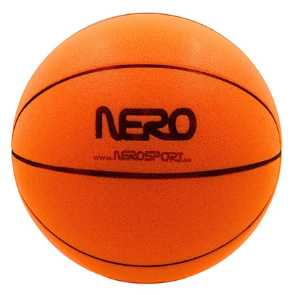 NERO SPORT Ninja Silent Basketball- Soft Foam Indoor Basketball Size 3 (7 inches) | Soundless for Quiet Dribbling and Indoor Training (Ball in Bag)