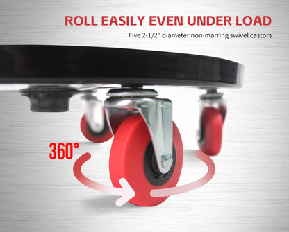 MaxWorks 80771 Pneumatic Roller Seat/Creeper with Adjustable Height - 300 lb Capacity