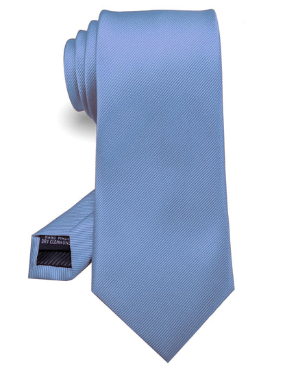 RBOCOTT Silk Baby Blue Tie Business Wedding Formal Necktie for Men (Light Blue)