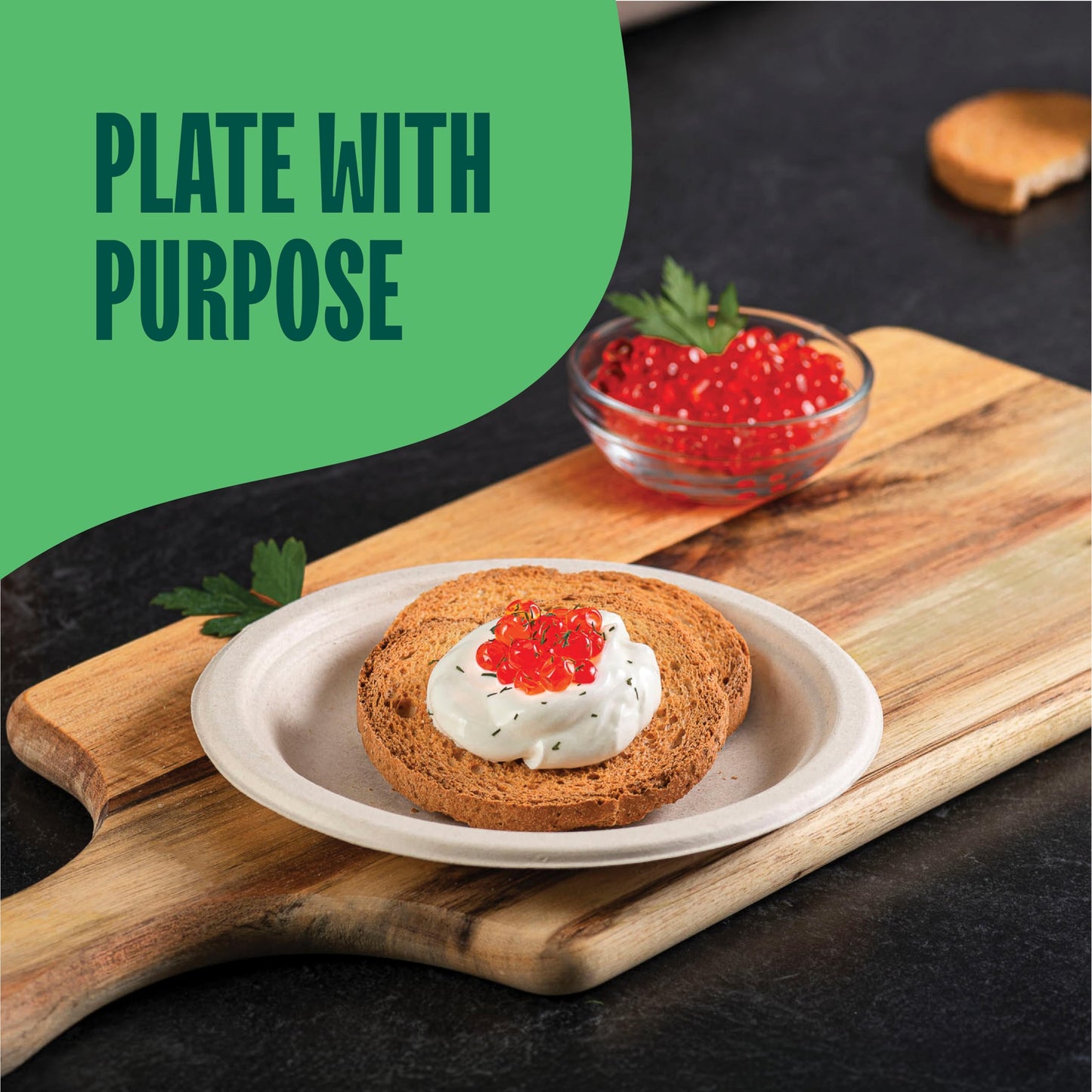 Paper Plates, 100% Compostable Heavy Duty, Disposable 7 Inch, Small Dessert Plate - [125-Pack] - {PFAS-Free} - {BPI Certified} Eco-Friendly, Biodegradable Bagasse Natural Brown 7" Small Plates
