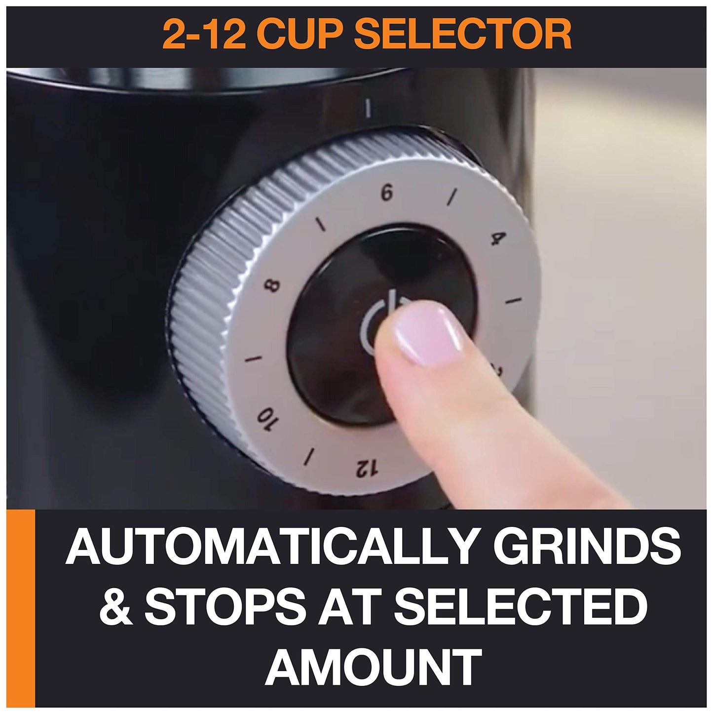 KRUPS Precision Burr Coffee Grinder: 12 Settings, 8 oz Capacity for Drip, French Press, Espresso, Pour Over, Cold Brew - Stainless Steel, 110W, Auto-Stop, Easy Clean