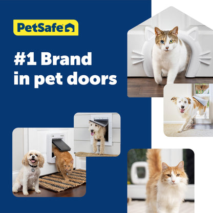 PetSafe Extreme Weather Pet Door - Insulated Weather-Resistant Dog & Cat Door with Durable Plastic Frame - Maximum Energy-Saving Efficiency - Small - for Dogs & Cats up to 15 lbs