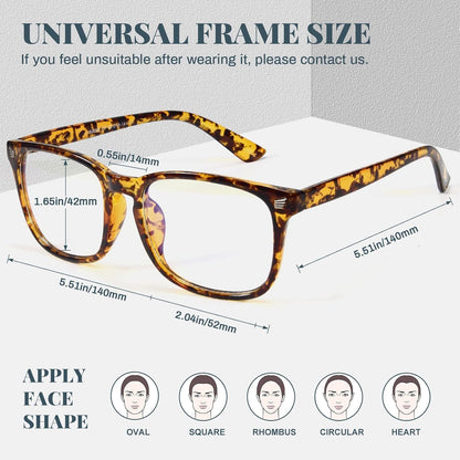 livho High Tech Blue Light Glasses - Advanced up to 99% Blue Light Blocking Computer Glasses - Screen Fatigue & UV Protection