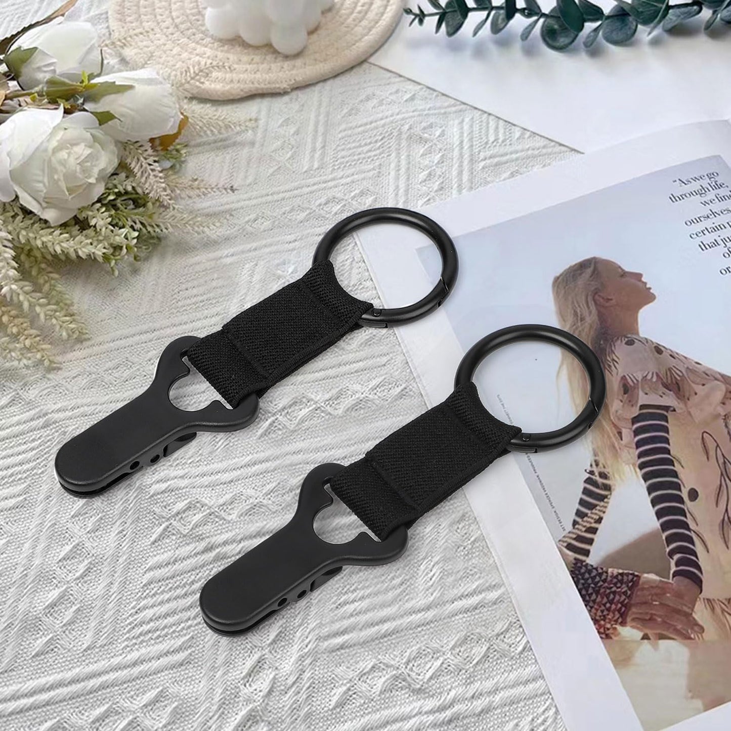 Niveaya Hat Clip for Travel on Bag - 2 Pack, Vacation Beach Cruise Essentials Accessory for Travel Handbag Backpack Luggage