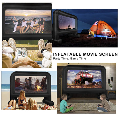 OUTTOY Inflatable/Blow Up Projection Screen with Quiet Fan and Storage Bag, Easy Set up, Mega for Outdoor, Backyard Movie Night, Theme Parties, Celebrations-16FT