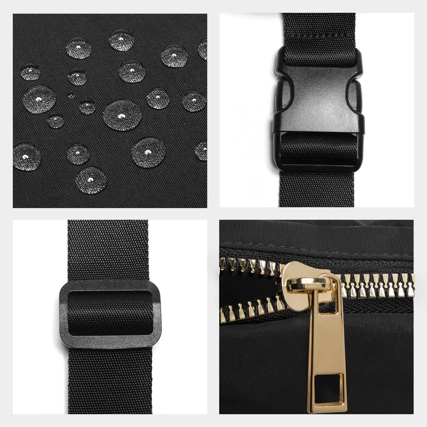 Gitus Birthday Gifts for 8 9 10 11 12 13 Year Old Girls Personalized Fanny Pack Crossbody Bags with Initial Letter Patch Belt Bag for Teen Girls Cute Trendy Stuff Travel Essentials (Black-A)