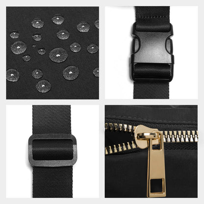 Gitus Birthday Gifts for 8 9 10 11 12 13 Year Old Girls Personalized Fanny Pack Crossbody Bags with Initial Letter Patch Belt Bag for Teen Girls Cute Trendy Stuff Travel Essentials (Black-A)