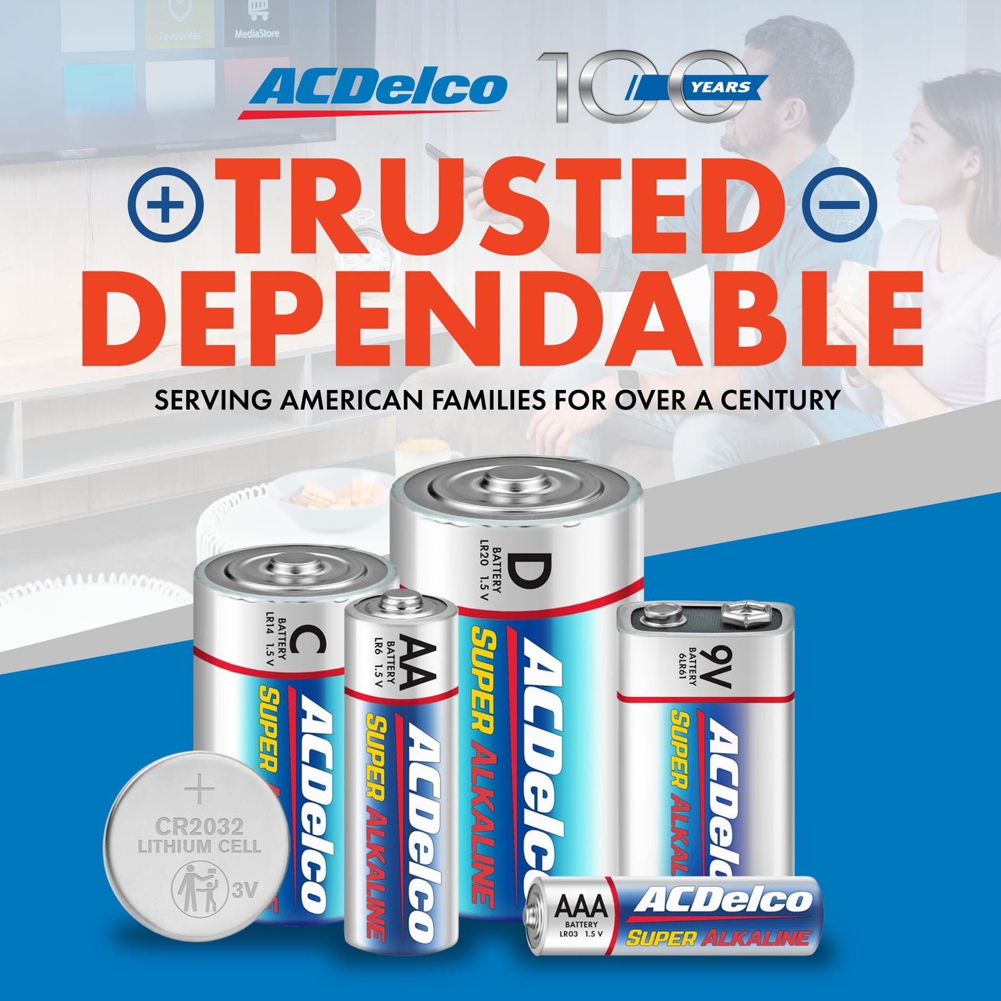 ACDelco 48-Count Triple AAA Batteries, Maximum Power Super Alkaline Battery for Home and Office, 10-Year Shelf Life, Reclosable Packaging