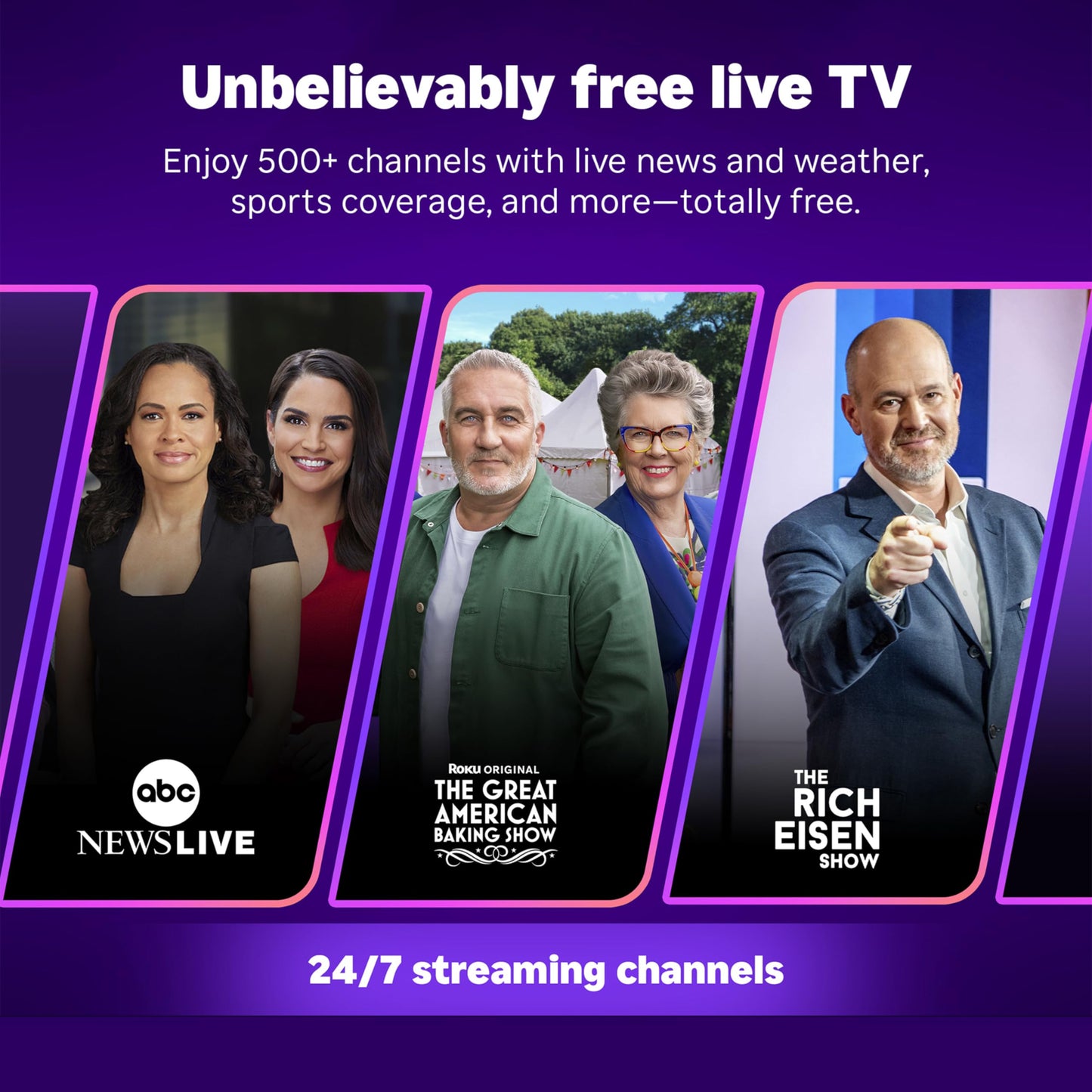 Roku Streaming Stick 4K - HDR & Dolby Vision Roku Streaming Device for TV with Voice Remote & Long-Range Wi-Fi - Free & Live TV