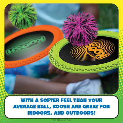 Koosh Paddle Playset – Beach Toys, Outdoor Games for Adults and Family, Outdoor Games for Kids, Fidget Toys for Kids, Ages 4+