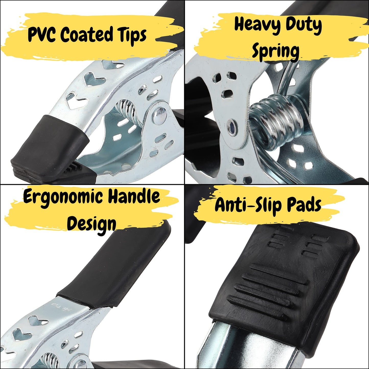 Mr. Pen- Spring Clamps, 2 Pack, 6 Inches, Heavy Duty, Metal, Spring Clips