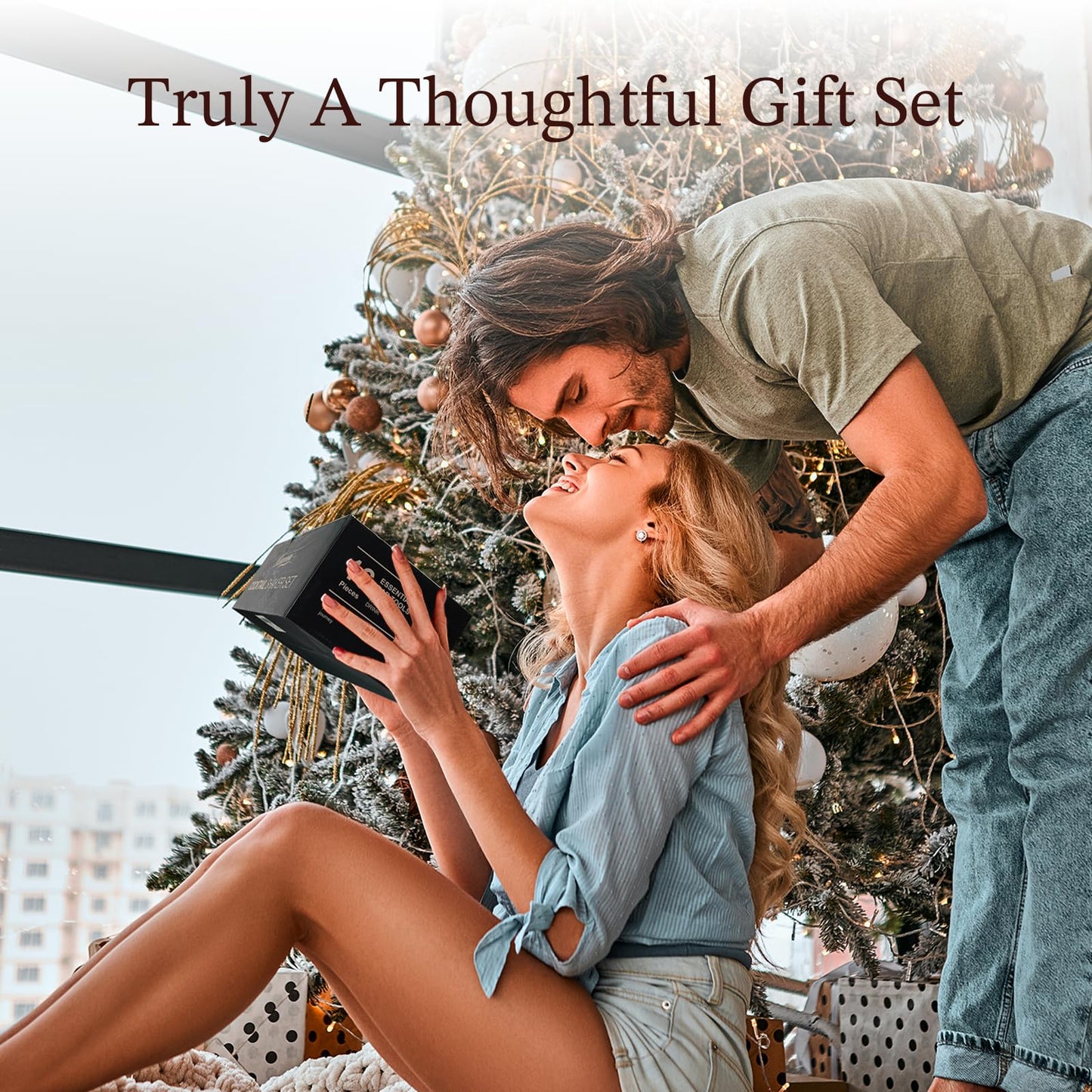 KITESSENSU 12-Piece Cocktail Shaker Set with Stand | Mixology Bartender Kit Bar Set with Essential Bar Accessories for Home Bar: Martini Shaker, Jigger, Muddler, Bar Spoon | Drink Mixer Cocktail Kit