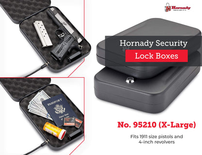 Hornady 95210 Lock Box X-Large,Black