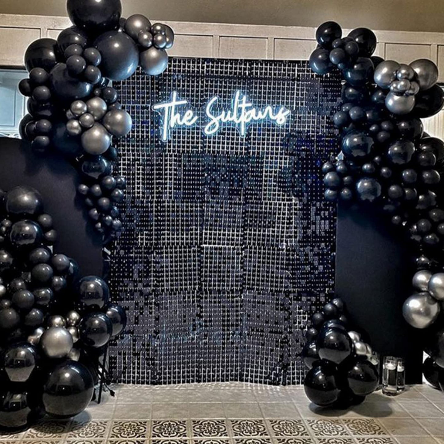 PartyWoo Black Balloons 140 pcs Different Sizes Pack of 18 12 10 5 Inch Matte Black Latex Balloon Arch Kit Garland for Graduation Halloween New Year Anniversary Birthday Party Decorations Black-Y18