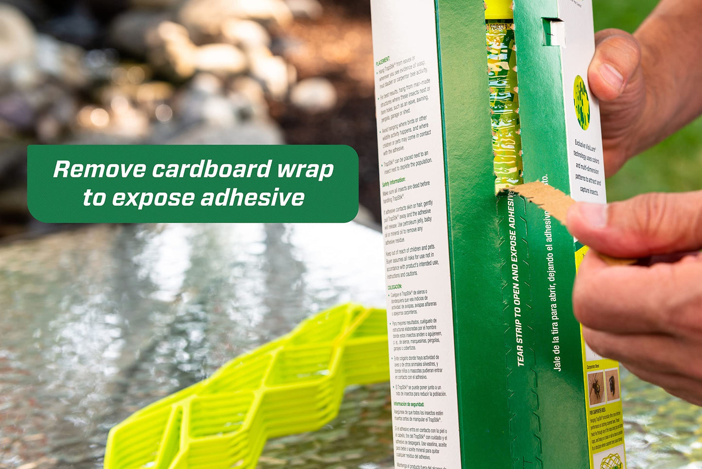 RESCUE! VisiLure® TrapStik for Wasps, Mud Daubers, Carpenter Bees – 3 Pack