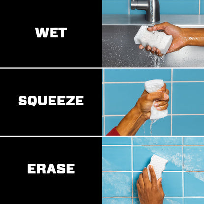 Mr. Clean Magic Eraser Sponge, All Purpose Cleaner, Cleaning Scrubber, Kitchen, Bathroom, Shower, Oven, Cleaning Supplies, Variety Pack with 1 Ultra Thick, 2 Ultra Foamy, & 3 Extra Durable, 6ct