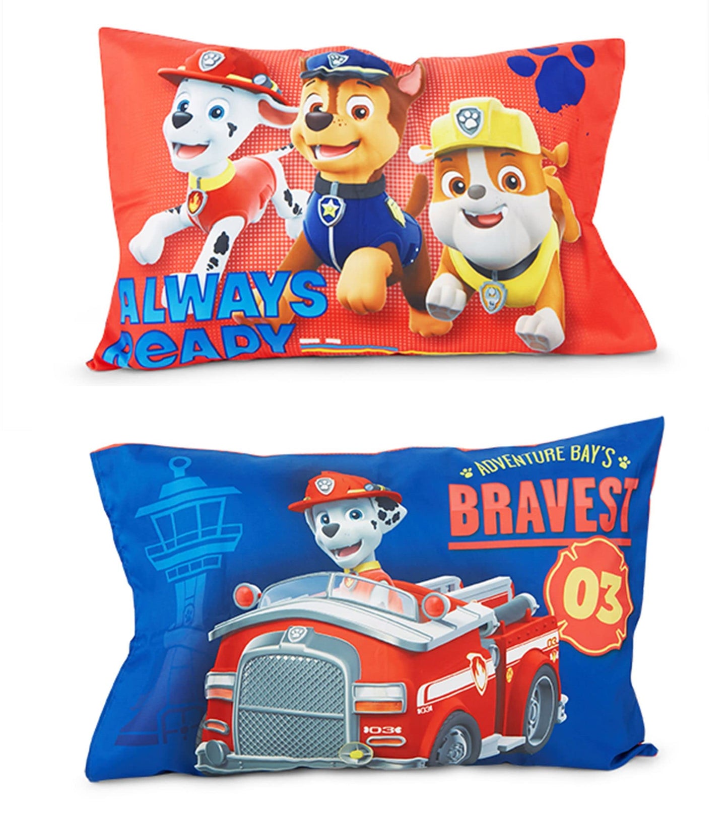 Paw Patrol Calling All Pups 4 Piece Toddler Bedding Set – Includes Comforter, Sheet Set – Fitted + Top Sheet + Reversible Pillowcase for Boys Bed, Blue