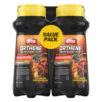 Ortho Orthene Fire Ant Killer1, Kills the Queen and Destroys Mounds, Begins Working in 60 minutes, 12 oz., 2-Pack
