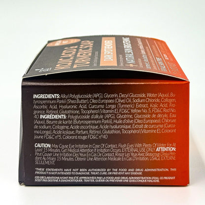 Kojic Acid Soap + African Net Sponge (2 pack X 142g Turmeric bars) Dark spot remover & Scars - Original Japanese Complex Vitamin C, Hyaluronic Acid, retinol, shea butter (Citrus)