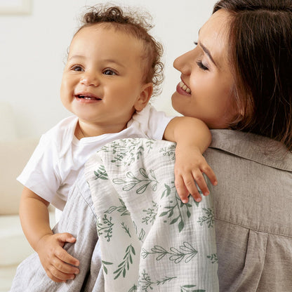 Muslin Swaddle Blankets for Newborn, 3 Pack Breathable Soft Receiving Blanket, Large 38 x 40 inches Swaddle Wrap Burping Clothes, Essentials Infant Shower Items, Toddler Gift (Bright Colors)