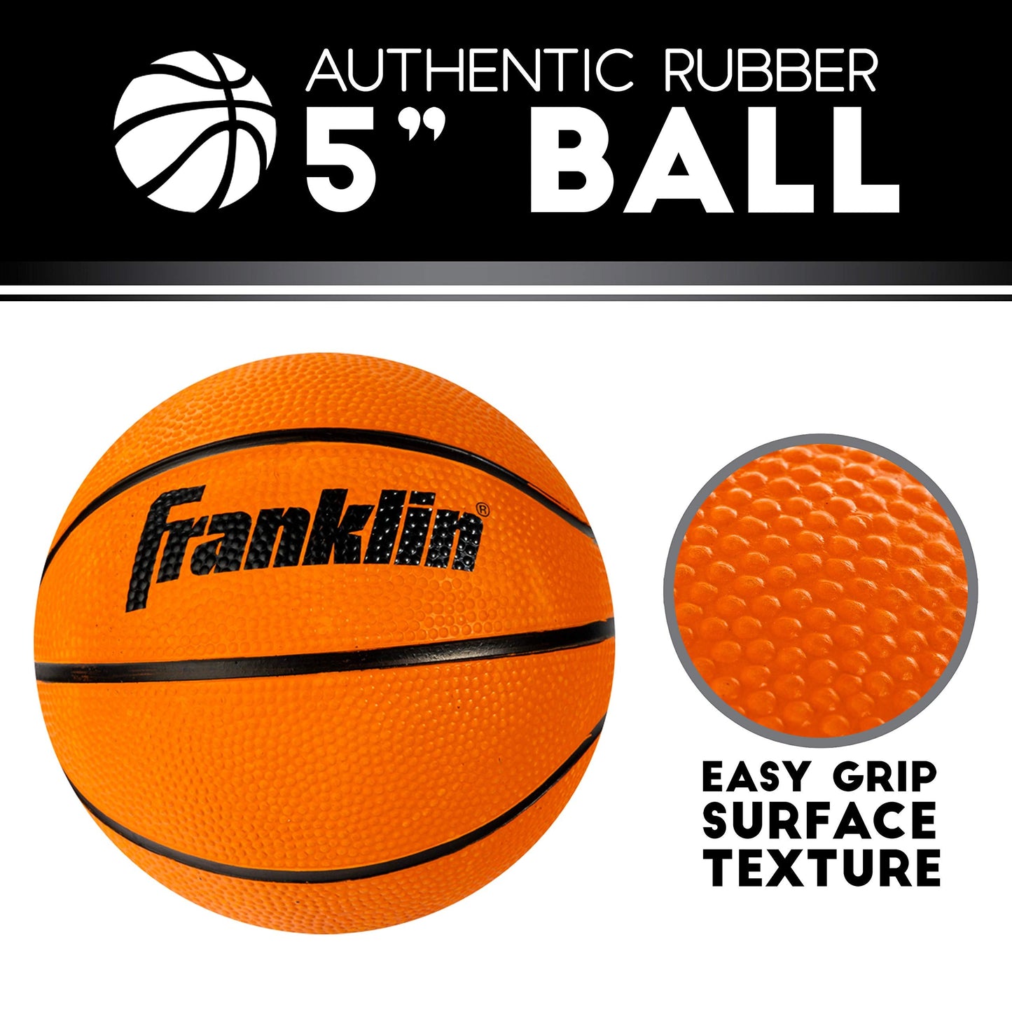 Franklin Sports 54132X Over The Door Mini Basketball Hoop - Slam Dunk Approved - Shatter Resistant - Accessories Included, 17.75" x 12"