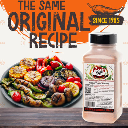 Pappy's Veggie Seasoning - Flavorful Spice Blend for Roasted Vegetables, Stir-Fries, Grilled Veggies, Salads, and Soups | Perfect for Enhancing All Plant-Based Dishes