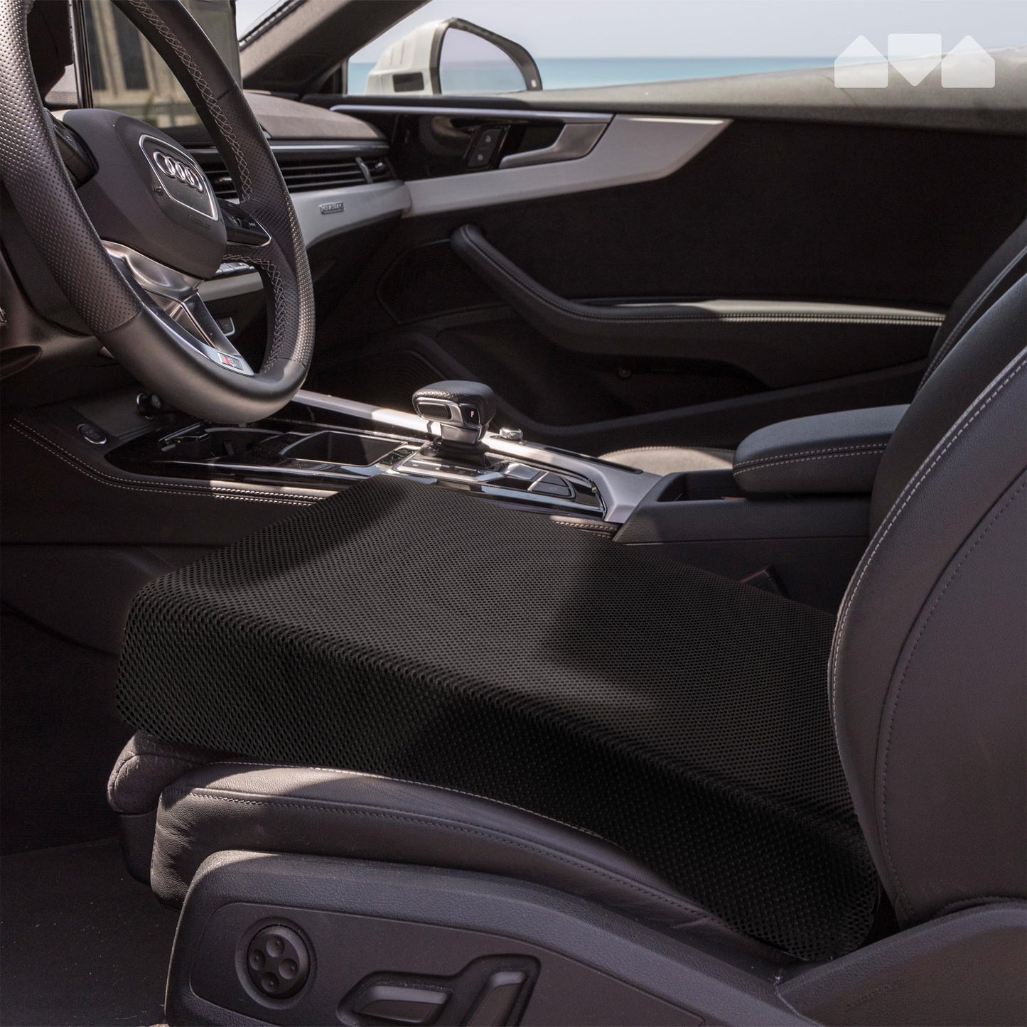 Milliard Memory Foam Seat Cushion Chair Pad – Office Chair Cushion for Enhanced Comfort & Posture Support, Ideal for Office, Car, and Travel Seat Cushion – Cushion for Chair – (Black Mesh)