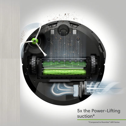 iRobot Roomba E5 (5150) Robot Vacuum - Wi-Fi Connected, Works with Alexa, Ideal for Pet Hair, Carpets, Hard, Self-Charging Robotic Vacuum, Black