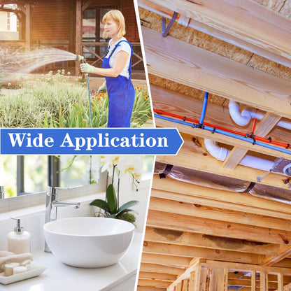 100 Pack 1/2" PEX Copper Crimp Rings, for Pex Pipe Connection (1/2", 100 Pack)