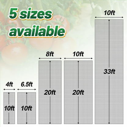 2 Pack 6.5x10ft Garden Netting - Ultra Fine Mesh Plant Covers to Keep Small Animals Pest Out, Bird Barrier Screen for Protecting Vegetables Fruits Flowers Raised Beds (Without Support Pole)