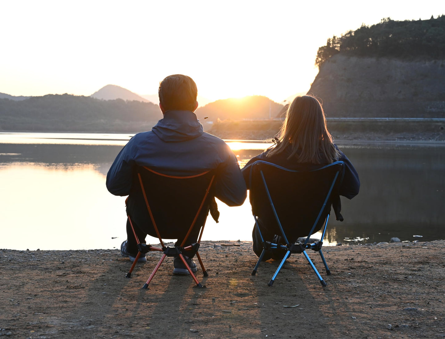 MARCHWAY Lightweight Folding Camping Chair, Portable Foldable Compact for Outdoor Camp, Travel, Beach, Picnic, Festival, Hiking, Backpacking, Supports 330Lbs (Orange)