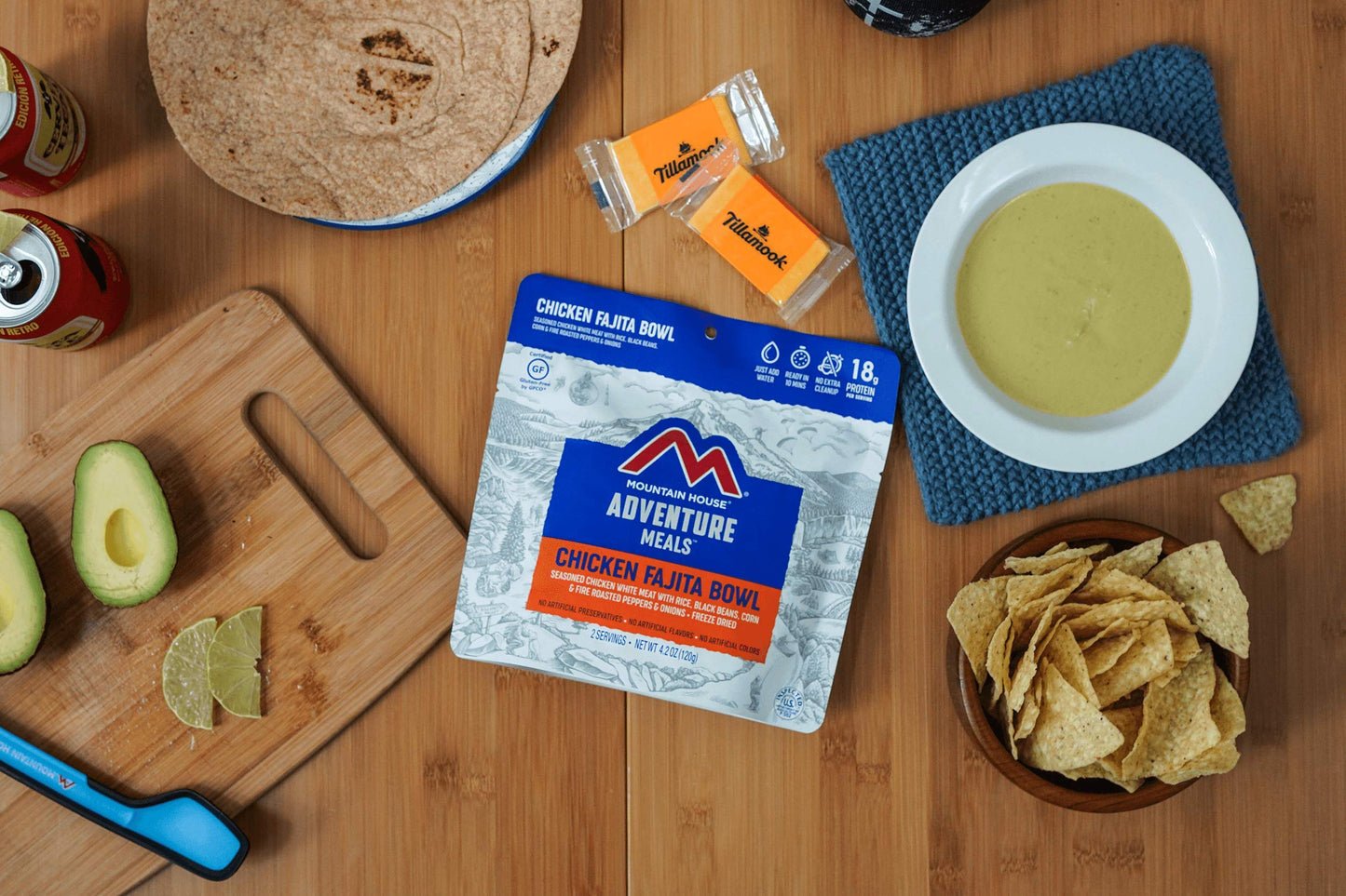 Mountain House Chicken Fajita Bowl | Freeze Dried Backpacking & Camping Food | Gluten-Free | 2 Servings