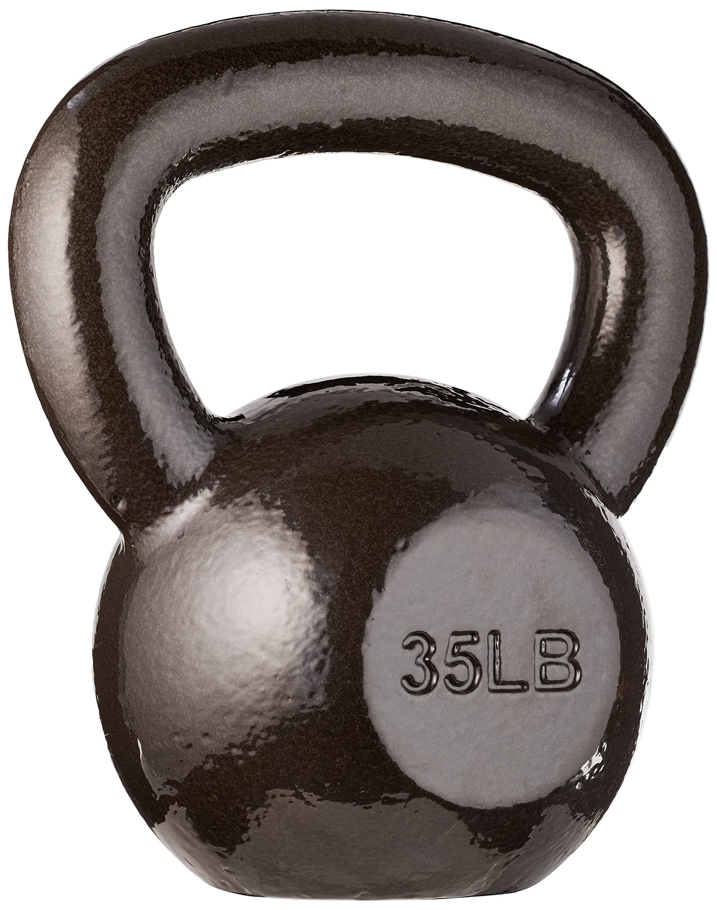 Amazon Basics Cast Iron Kettlebell, 35 pound, Black