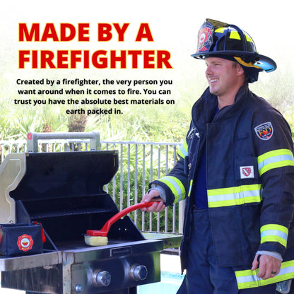 Grill Rescue BBQ Replaceable Cleaning Head, Bristle Free - Durable and Unique Grill Tools for Cast Iron or Stainless-Steel Grates, Barbecue Cleaner