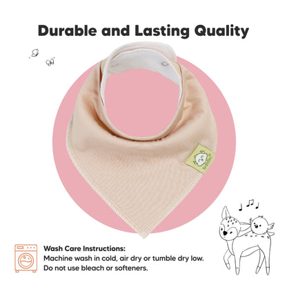 8-Pack Organic Baby Bandana Bibs for Girls - Super Absorbent Triangle Baby Bibs for Drooling and Teething Infant, 100% Cotton Extra Soft for Newborn, Infant 0-36 Months (Muted Pastel)