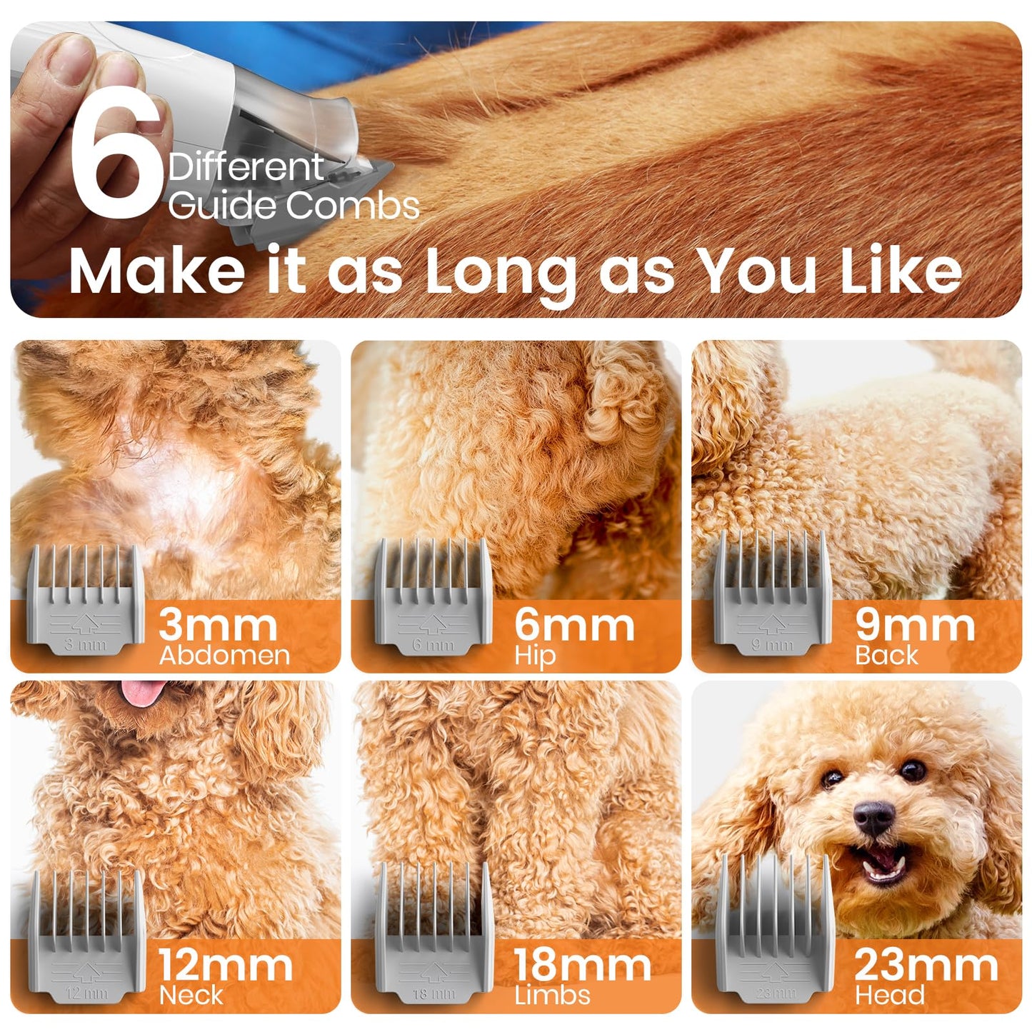 oneisall Dog Grooming Vacuum, Pet Grooming Vacuum with Clipper Nail Grinder, 1.5L Dust Cup Dog deshedding Vacuum Brush with 7 Pet Grooming Tools for Shedding Pet Hair, Home Cleaning