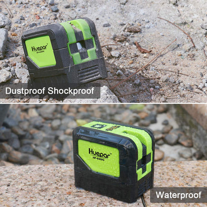 3 - Plumb Dot Laser Leveler Tool (No Laser Line), Huepar 3 Spots Laser Self-Leveling Green Plumb Bob for Soldering and Points Reference Positioning, 197Ft Working Range, Battery Included - 9300G