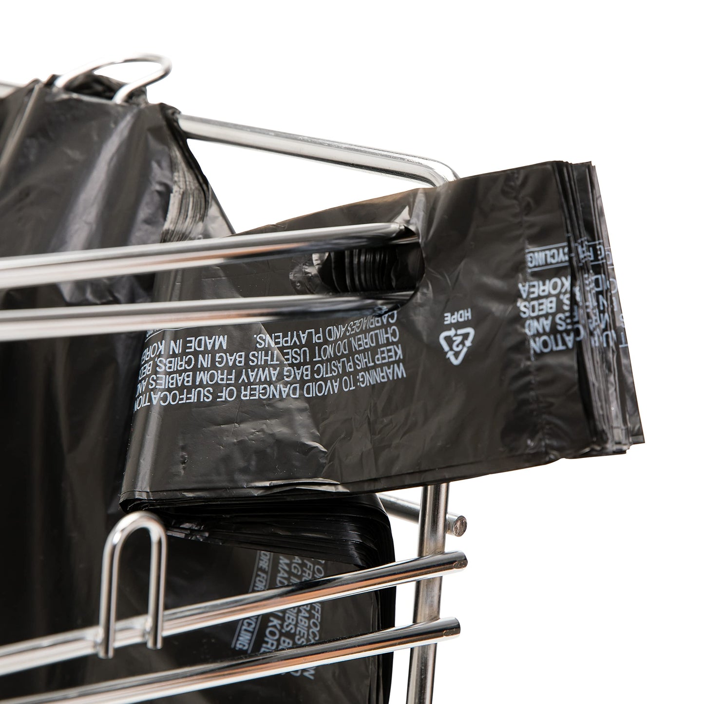 Platree Large Plain Black (400 Count) Embossed T-Shirt Bag, 12 inch X 7 inch X 22 inch, 17 mic, Black Bags with Handled, Bulk, Grocery, Retail, Heavy Duty