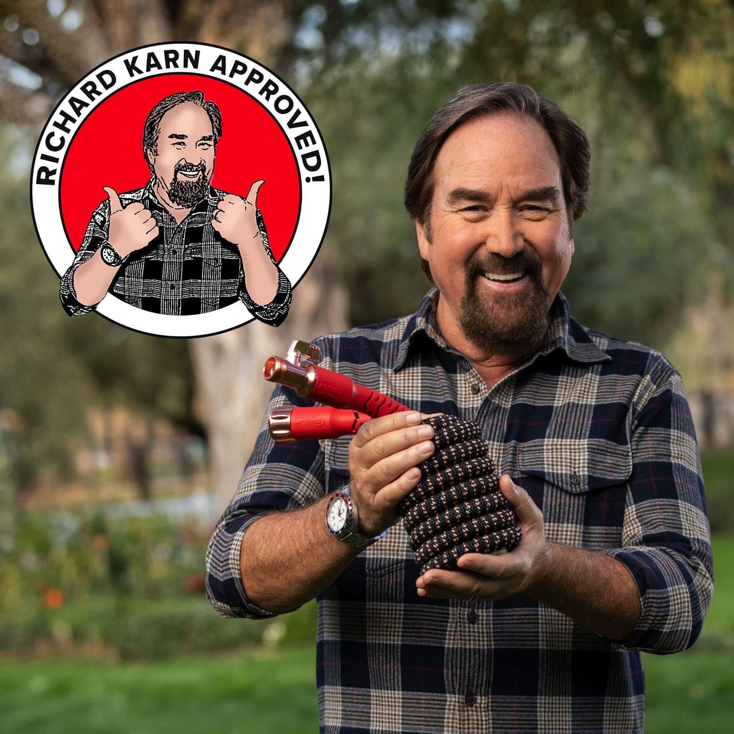 Pocket Hose Copper Head w/New Pocket Pivot Expandable Garden Hose 25 FT, AS-SEEN-ON-TV, Swivels 360°, Advanced Tri-Tex Tubing & Force Field Jacket, 3X Stronger, Lead-Free, No-Kink, Anti-Burst w/APT