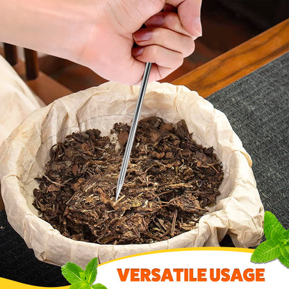 Ice Pick Tool with Stainless Steel Needle & Wooden Handle – Ice Picks for Breaking Ice In Freezer with Ergonomic Handle for Secure Grip – Designs for Kitchens, Bars & Camping Easy Breaking