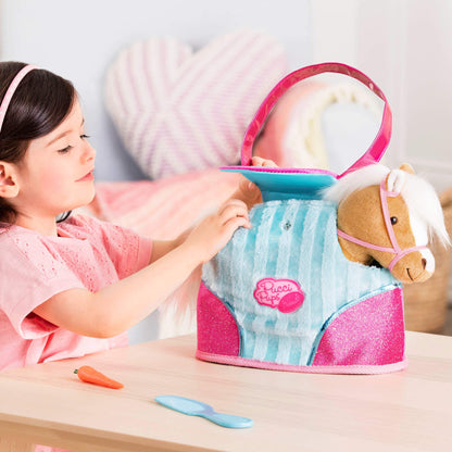 Pucci Pups – Plush Horse – Dog Carrier – Heart & Stripes Bag & Pony – Comb & Purse – Stuffed Animal – 2+ Years