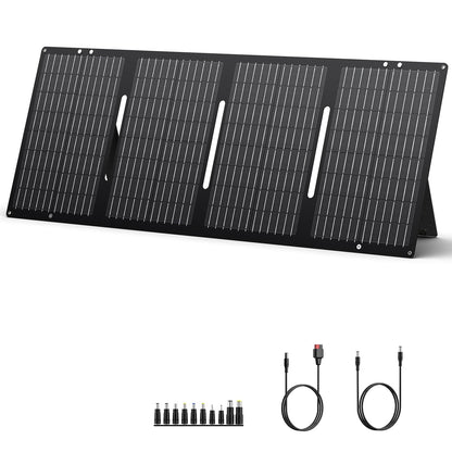 Portable Solar Panel 60W Foldable Solar Charger with DC/USB C/USB A Output DC Cable for Solar Power Station Power Bank Phone Laptop Outdoor Camping RV Road Trip