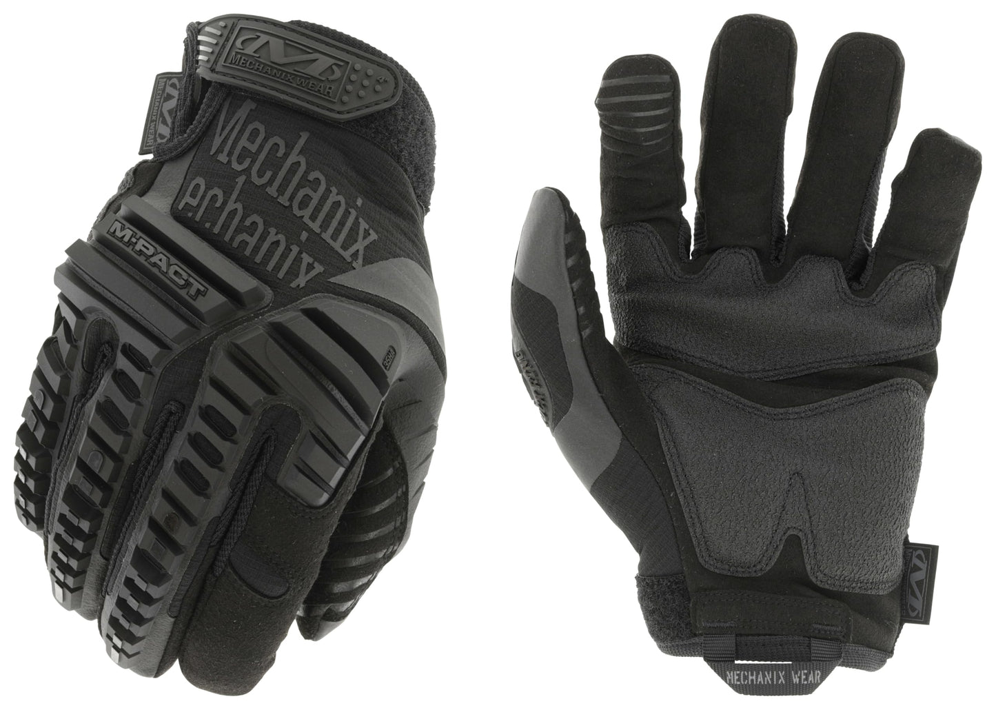 Mechanix Wear: M-Pact Covert Tactical Gloves with Secure Fit, Touchscreen Capable Safety Gloves for Men, Work Gloves with Impact Protection and Vibration Absorption (Black, Large)