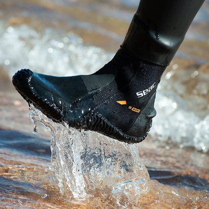 SEAC Basic HD, 5 mm neoprene diving boots with side zip and semi-rigid sole