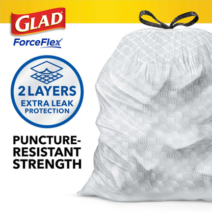 Glad ForceFlex Tall Kitchen Trash Bags, 13 Gallon, Fresh Clean, 80 Count (Package May Vary)